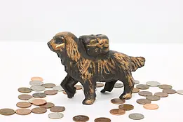 Farmhouse Antique Cast Iron Saint Bernard Dog Coin Bank #45341