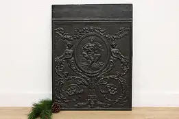 Classical Antique Cast Iron Fireplace Hearth Fireback #44357