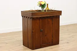 Farmhouse Antique Country Pine Kitchen Pantry Dry Sink #47445
