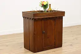 Farmhouse Antique Country Pine Kitchen Pantry Dry Sink #47445