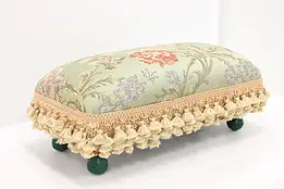 Traditional Vintage Upholstered Footstool, Collectibles #47809