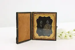 Victorian Antique 1840s Daguerreotype Photograph of Couple #44914