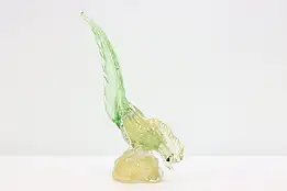 Murano Italian Art Glass Vintage Gold Dust Bird Sculpture #47609