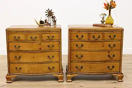 Pair of Traditional Pine Nightstands, Chests or End Tables #47545