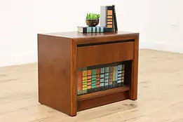 Midcentury Modern Vintage Walnut Nightstand, End Table Lane #47849