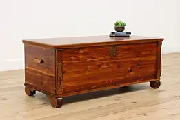 Farmhouse Vintage Cedar Blanket Chest or Trunk, Coffee Table #47453