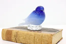 Murano Italian Art Glass Vintage Bluebird Sculpture Signed #47612