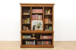 Arts & Crafts Antique Oak Pantry Cupboard or Office Bookcase #37784