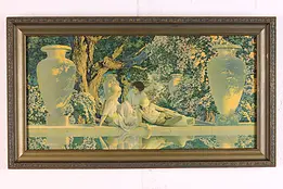 Garden of Allah Antique Art Deco Print Maxfield Parrish 20.5" #47897