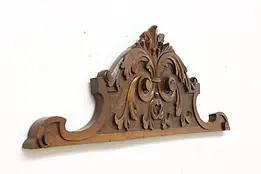 Victorian Antique Architectural Salvage Carved Crest #47910