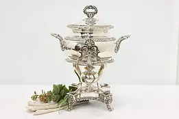 Victorian Antique Silverplate Coffee Cider or Tea Samovar #46339