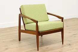 Midcentury Modern Vintage Danish Teak Chair, New Upholstery #47851