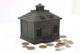 Victorian Antique Cast Iron Bank Coin Bank #47747