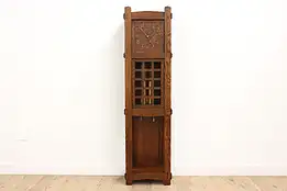 Arts, Crafts Mission Oak Antique Craftsman Grandfather Clock #41185