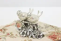 Victorian Antique Silverplate Salt & Pepper Bird Shakers #47718