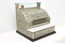 Victorian Antique Nickel Bronze Cash Register National #47916