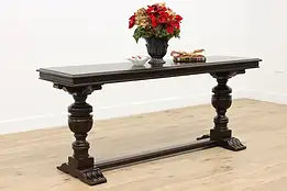 Tudor Antique Walnut Sofa Table Hall Console, Thompson #48108