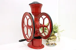 Farmhouse Antique Painted Cast Iron Coffee Mill Grinder Elgin #47347
