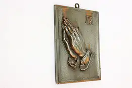 Praying Hands Vintage Wall Plaque, Lero Denmark #47798