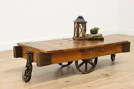 Railroad Cart Salvage Antique Industrial Coffee Table Gopher #48286