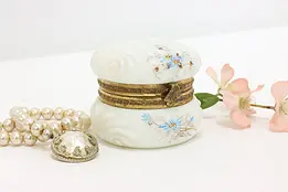 Victorian Antique Trinket or Jewelry Boudoir Jar, Wave Crest #47045