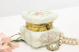 Victorian Antique Dresser Jewelry Keepsake Jar, Wave Crest #47046