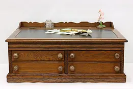 Victorian Antique Store Spool Cabinet & Desk, Jewelry Chest #47701