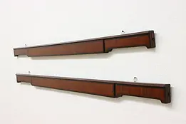 Pair of Architectural Salvage Antique Mahogany Bed Rails #48187