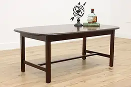 Midcentury Modern 70s Vintage Mahogany Coffee Cocktail Table #48435