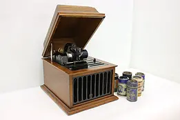Edison Antique Oak Tabletop Amberola 30 Cylinder Phonograph #48436