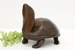 Folk Art Vintage Carved Wood Turtle Sculpture, A. Windy #48314