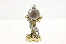 Stag Vintage 10 Point Buck Pocket Watch Holder Franklin #48076