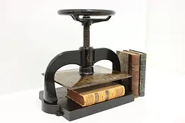 Victorian Salvage Antique Cast Iron Bookbinder Book Press #46762