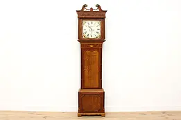 Georgian Antique 1820s English Grandfather Tall Clock #46110