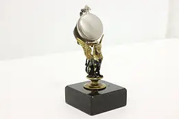 French Antique Bronze Sphinx Pocket Watch Stand, Marble #47958