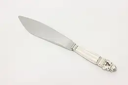 Danish Acorn Sterling Silver Cake Knife, Georg Jensen #48102