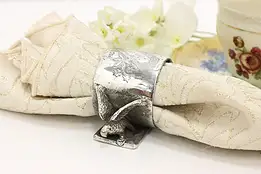 Victorian Antique Silverplate Napkin Ring w/ Doves, Meriden #46843