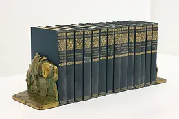 Set of 14 Antique 1908 Charles Dickens Novels #46477