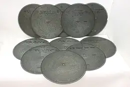 Set of 11 Antique Stella Music Box 17.25" Decorative Discs #48101