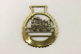 Horse Antique Brass Harness Medallion, Train #45900
