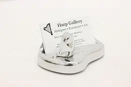 Hoselton Vintage Cast Aluminum Card Holder w/ Owl Sculpture #47981