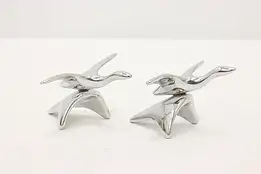 Hoselton Pair of Vintage Aluminum Geese Sculptures #47946