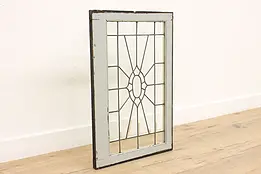 Farmhouse Antique Architectural Salvage Leaded Glass Window #48203