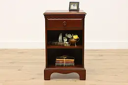 Traditional Vintage Walnut Nightstand or End Table, Davis #48743