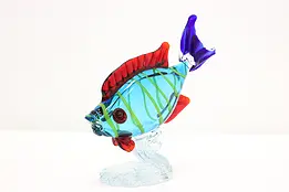 Blown Art Glass Vintage Tropical Fish Sculpture #48786