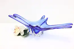 Murano Vintage Blown  Art Glass Centerpiece Bowl Sculpture #48804