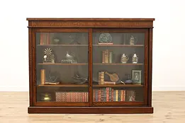 Arts & Crafts Antique Oak Craftsman Bookcase Display Cabinet #36923