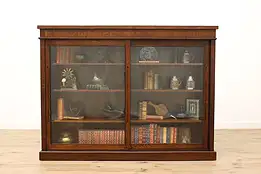 Arts & Crafts Antique Oak Craftsman Bookcase Display Cabinet #36923