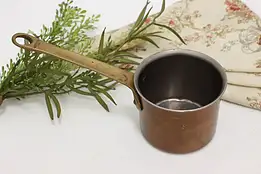 Miniature Farmhouse Vintage English Copper Pan, Signed #46264