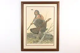 Wandering Brave Vintage Original Lithograph, Ruthven 39" #48465